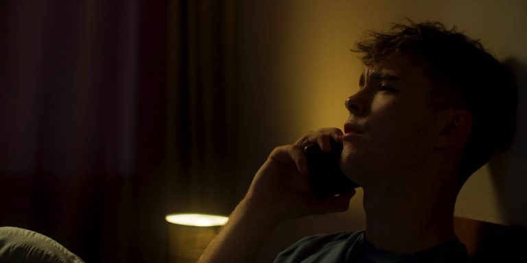 Still of lead actor Isaac Moore in British Indie Feature