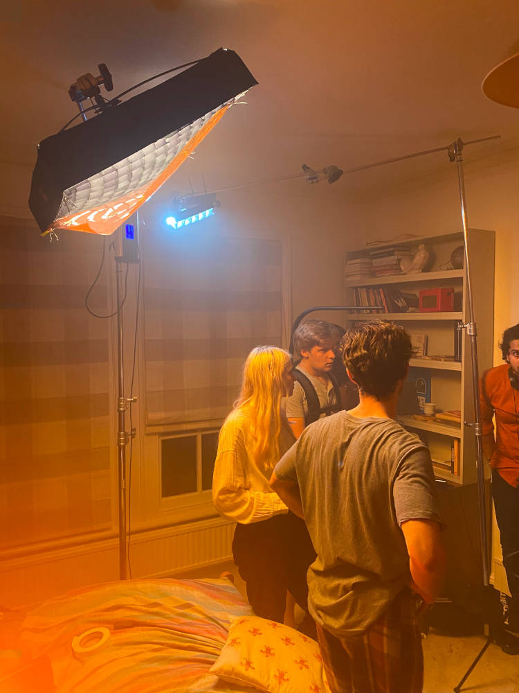Behind the scenes from short film Angela of FalconEyes Flex Light
